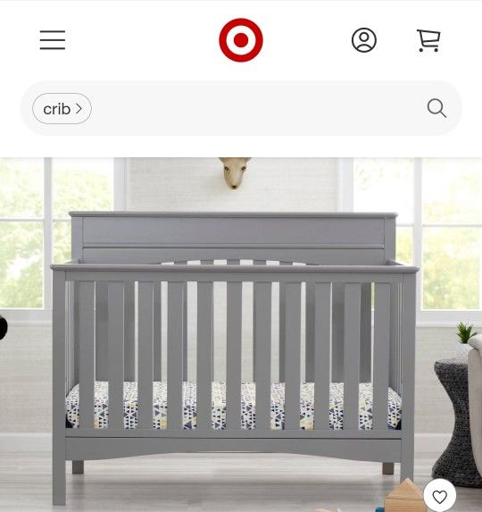 Delta Crib GREY