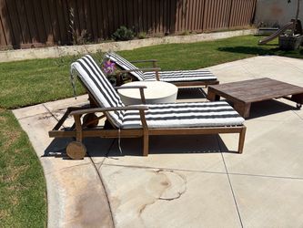 Patio lounge chairs with cushions