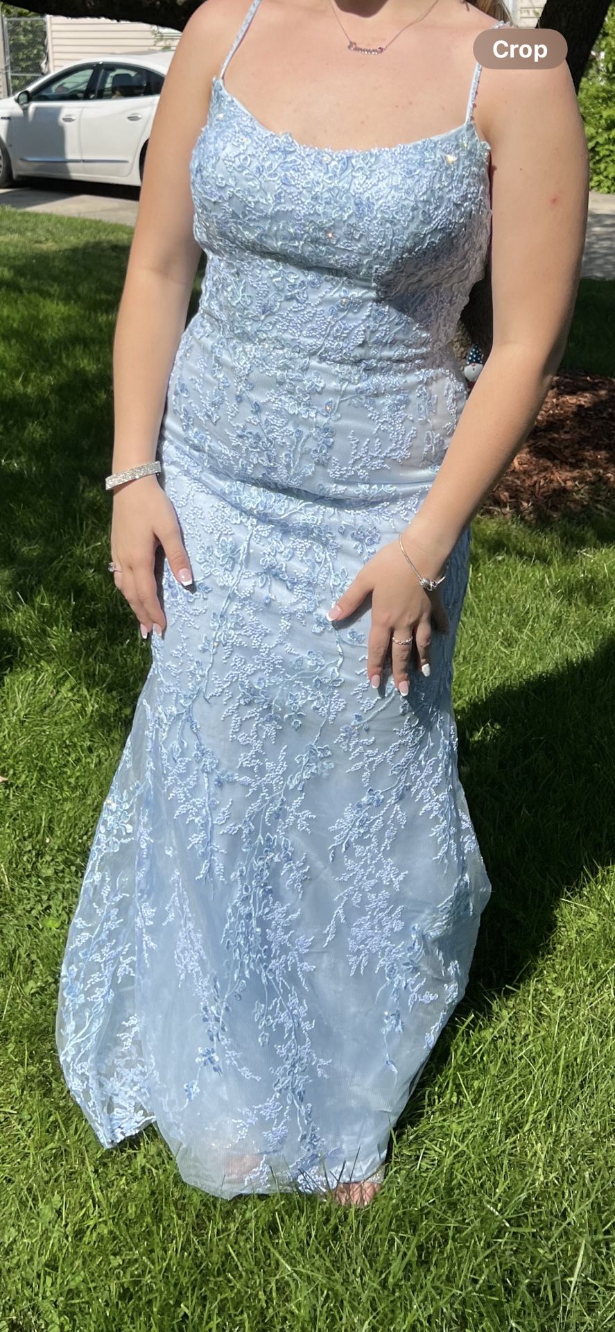 Blue prom dress