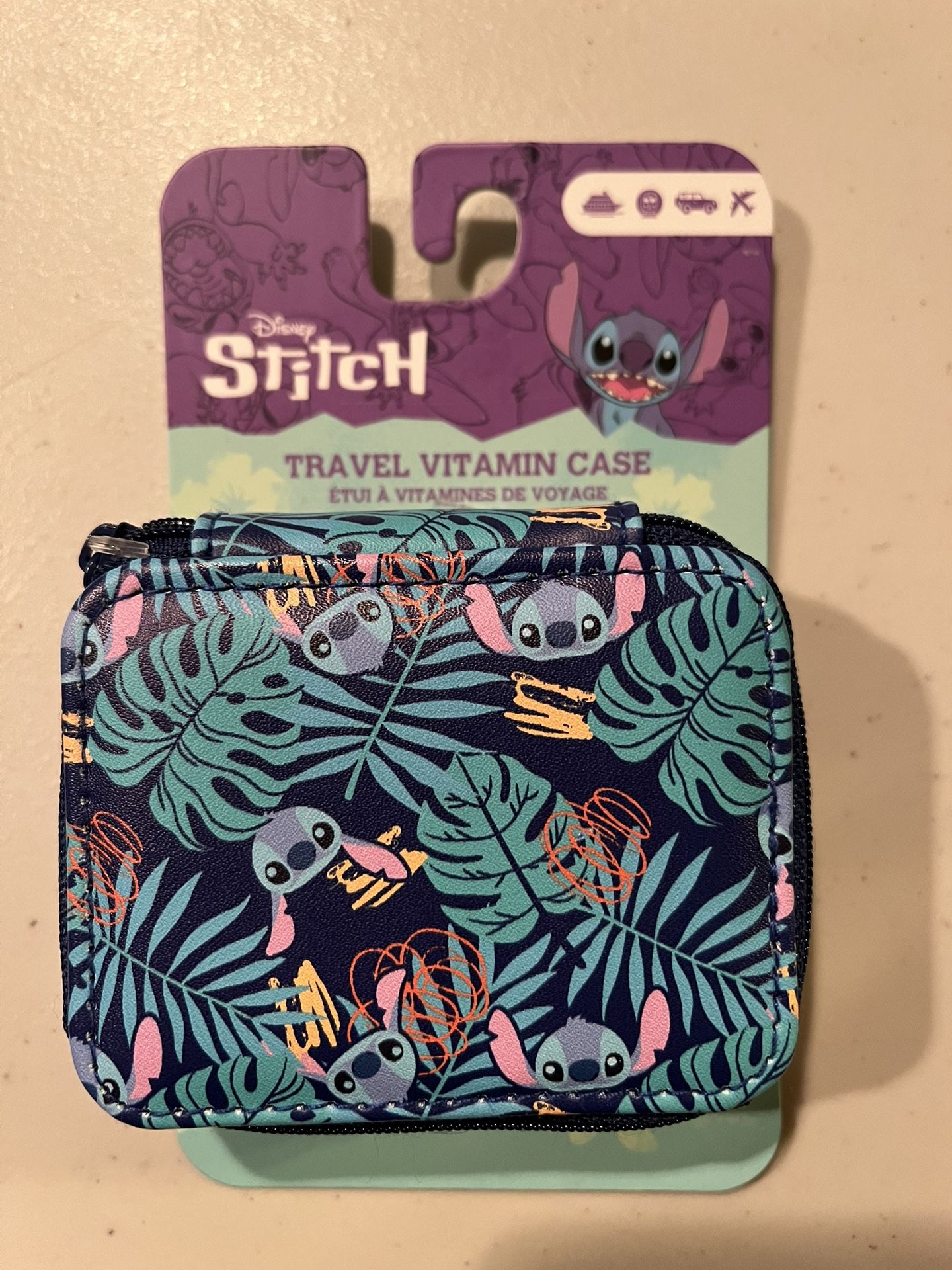 Stitch Pill Holder. New. Disney