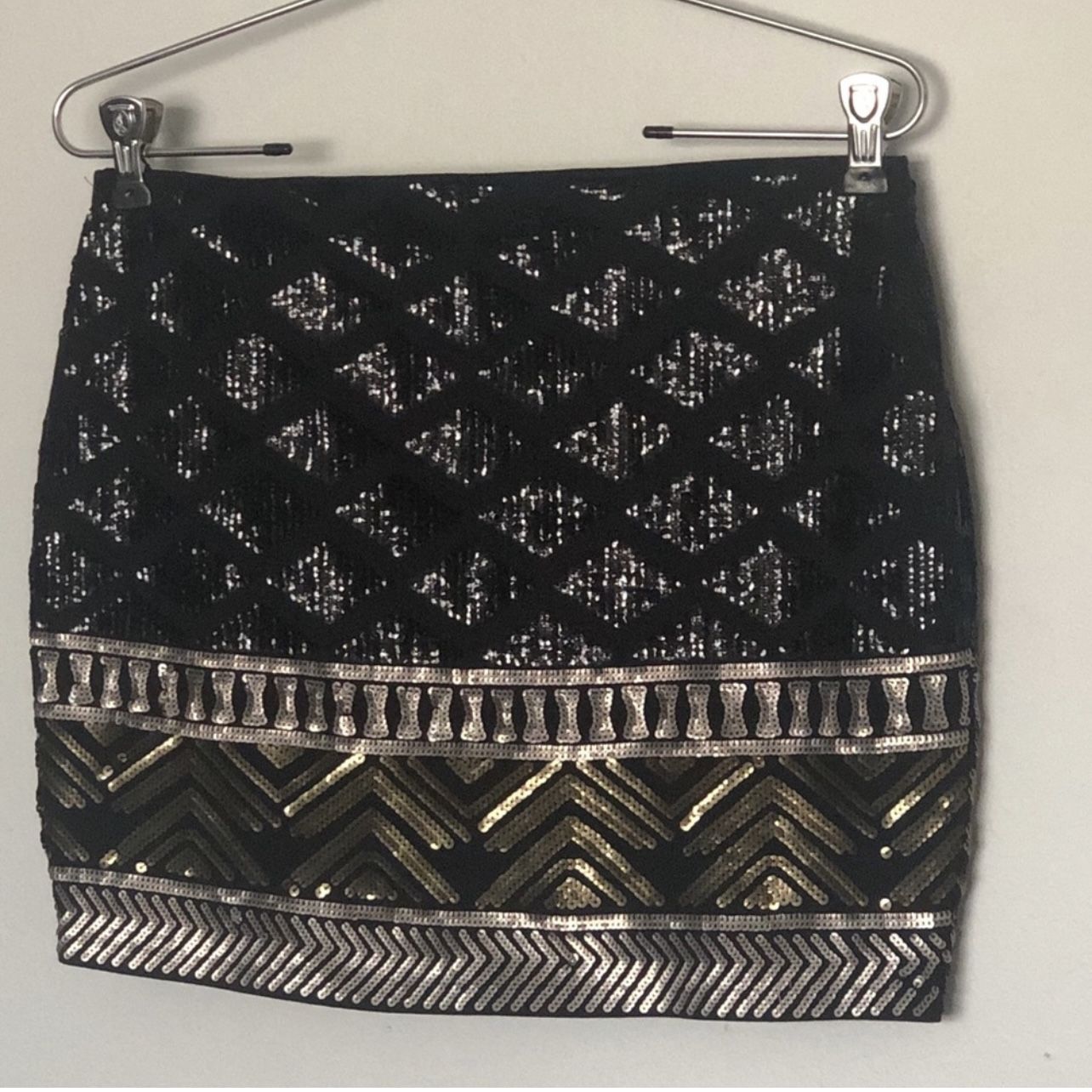 Express Shiny Stretchy Mini Skirt Size XS