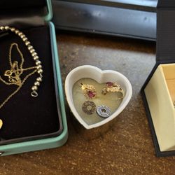 Real Ruby Earings Or Silver Tiffany & Co Earings