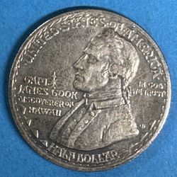 1928 Captain Cook Half Dollar Hawaii