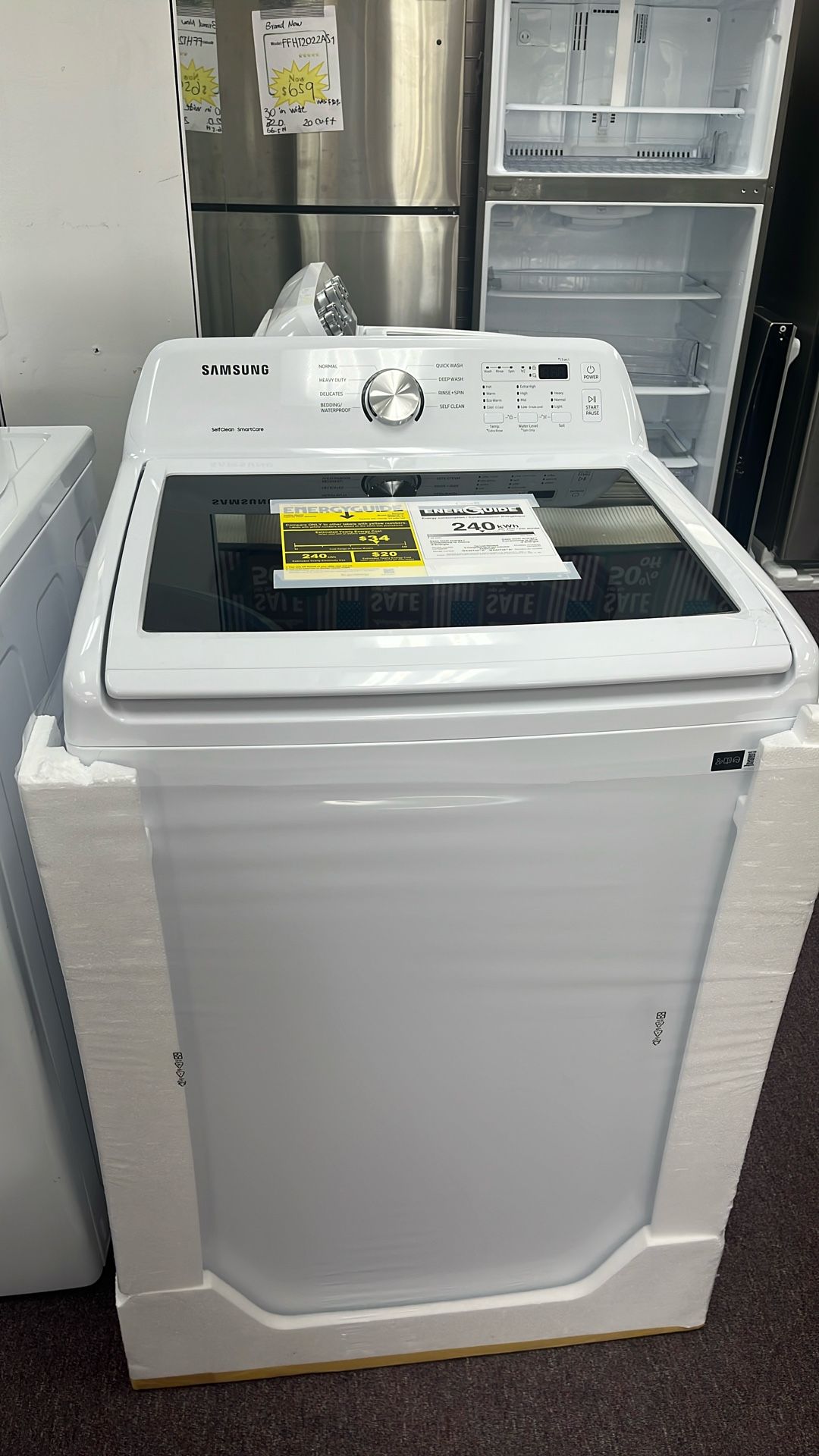 Washer Top Load New Open Box