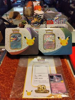 Pokemon's 30th celebration anniversary tins