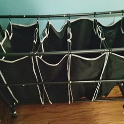 4 Bag Laundry Carrier On Wheels
