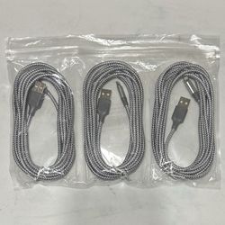 iPhone Charger 3pack 10FT Apple MFi Certified Long Lightning Cable Fast Charging High Speed Data Sync USB Cable Compatible iPhone 14/13/12/11 Pro Max/