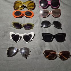 Lot Of 10 Sunglasses