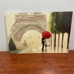 Beautiful “Paris Romance Couples III” Wall Art