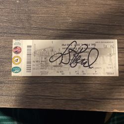 Signed Larry Bird Ticket