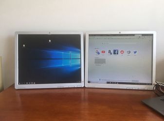 2 HP monitors 20 inch