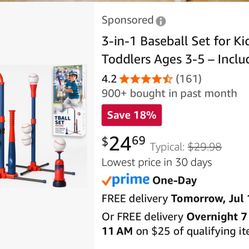 3 In 1 T Ball Set