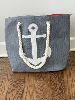 Nautical Anchor Tote Bag