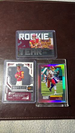 3 Card Rookie Lot Jayden Daniels and Terry McLaurin