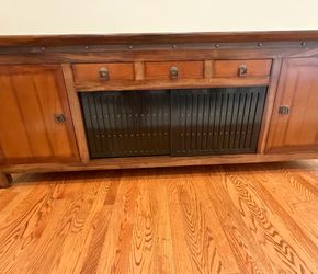 Roche bubois sideboard and 6 chairs