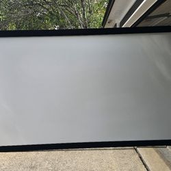 Projector Screen and Projector Shelf