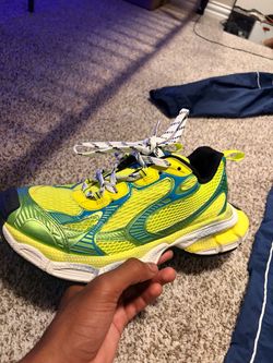 Balenciaga Triple S Sneakers Yellow Green