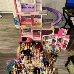 Barbie Dream House Car Closet 55+ Dolls