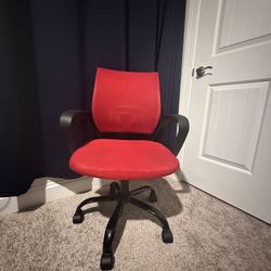 Red office chair 