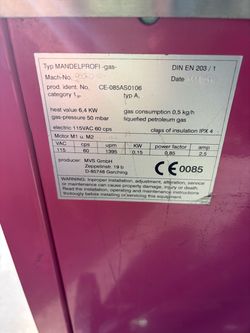 MVS GmbH Mandelprofi Gas Nut Roaster Machine
