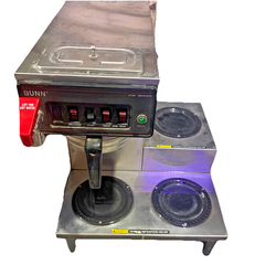 Bunn 3 BURNER COFFEE MAKER CW Series, Warmers & Heating Work, Has Issues As Is