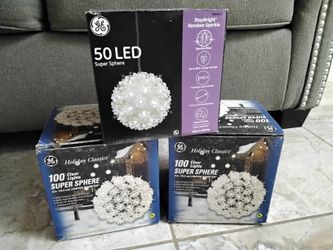 New Christmas 6" Sphere Ball LED Lights