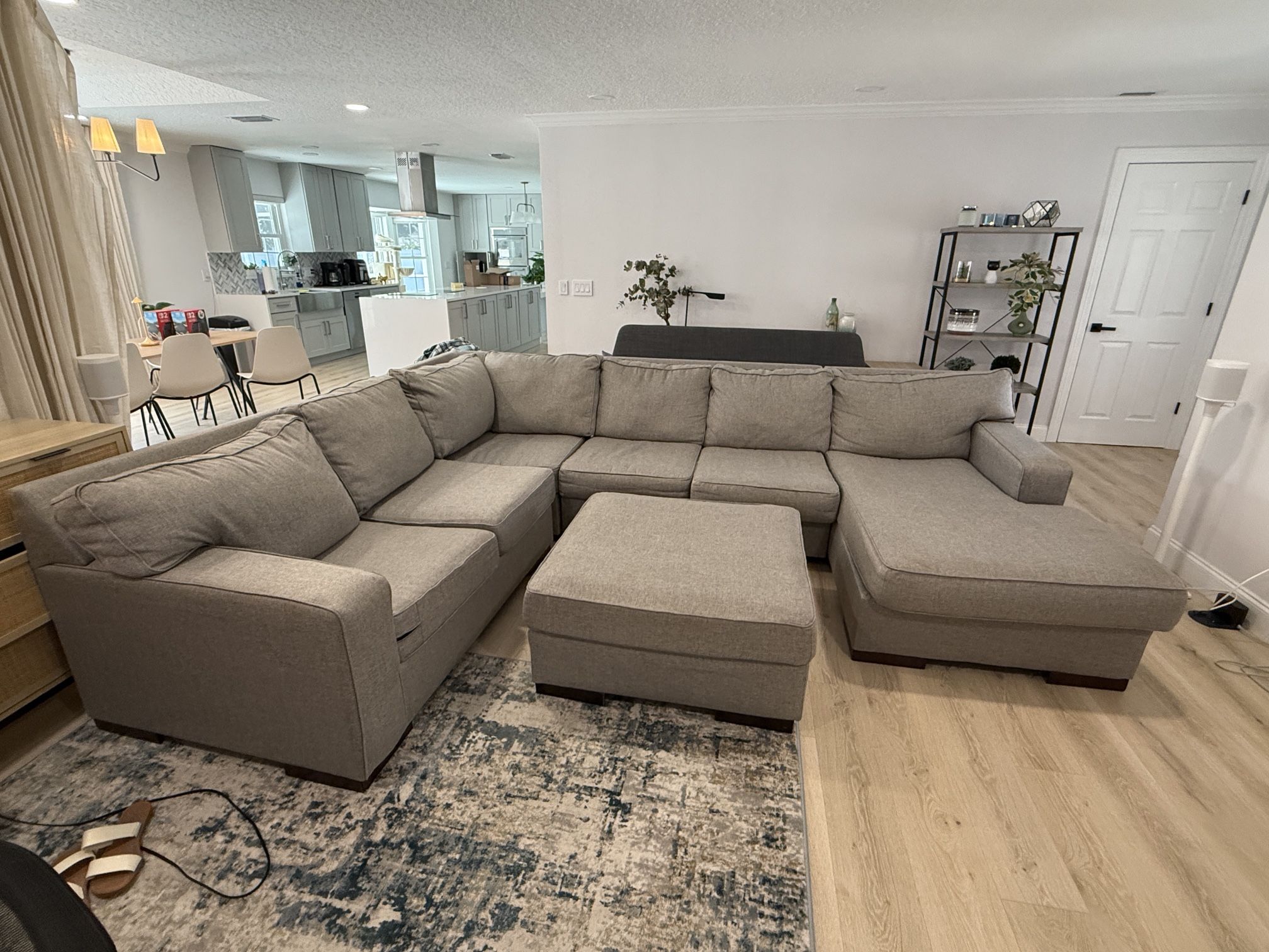 Like-New Couch ($2,100 value) - 4 Piece Sectional w/ Ottoman