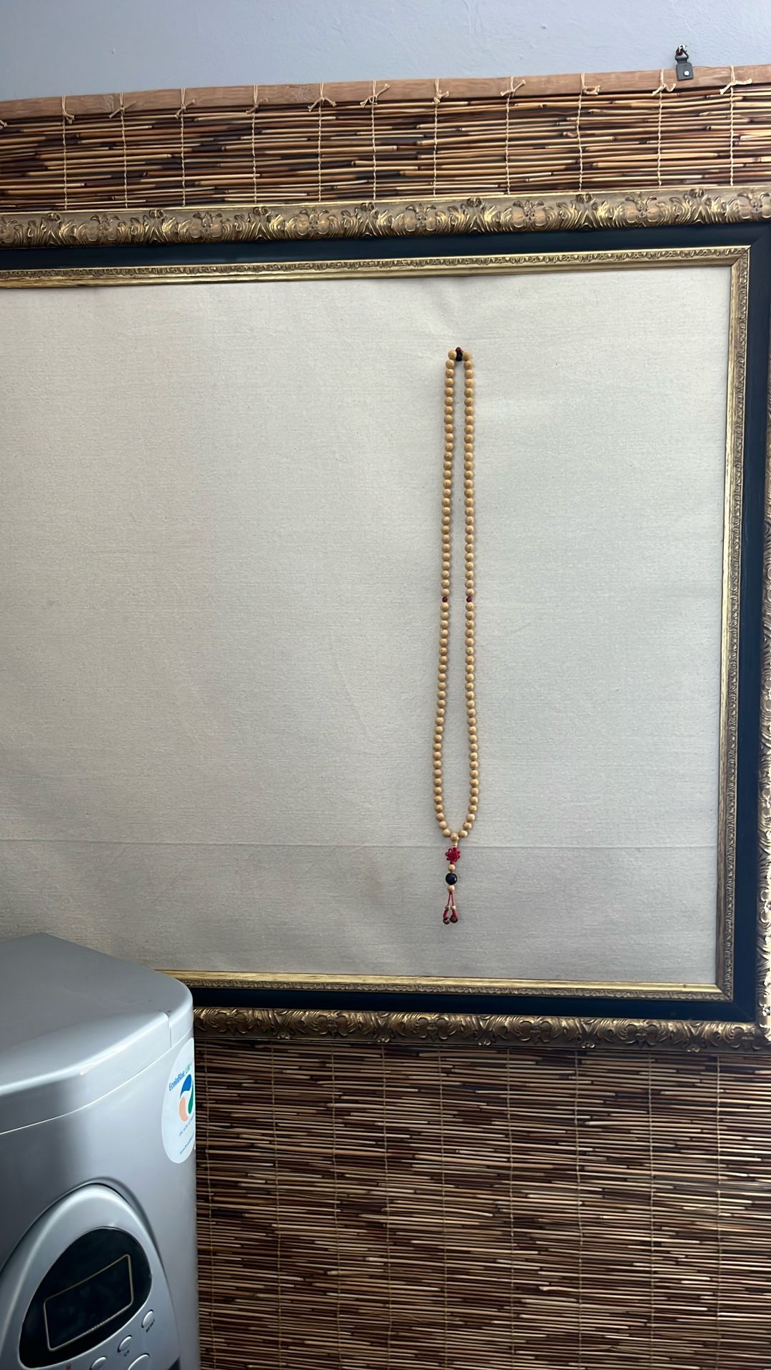 Prayer Beads Star Moon Bodhi Seed 108 Beads 25 1/2” Long