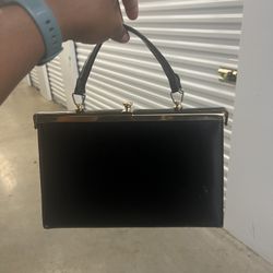 Black Leather Purse