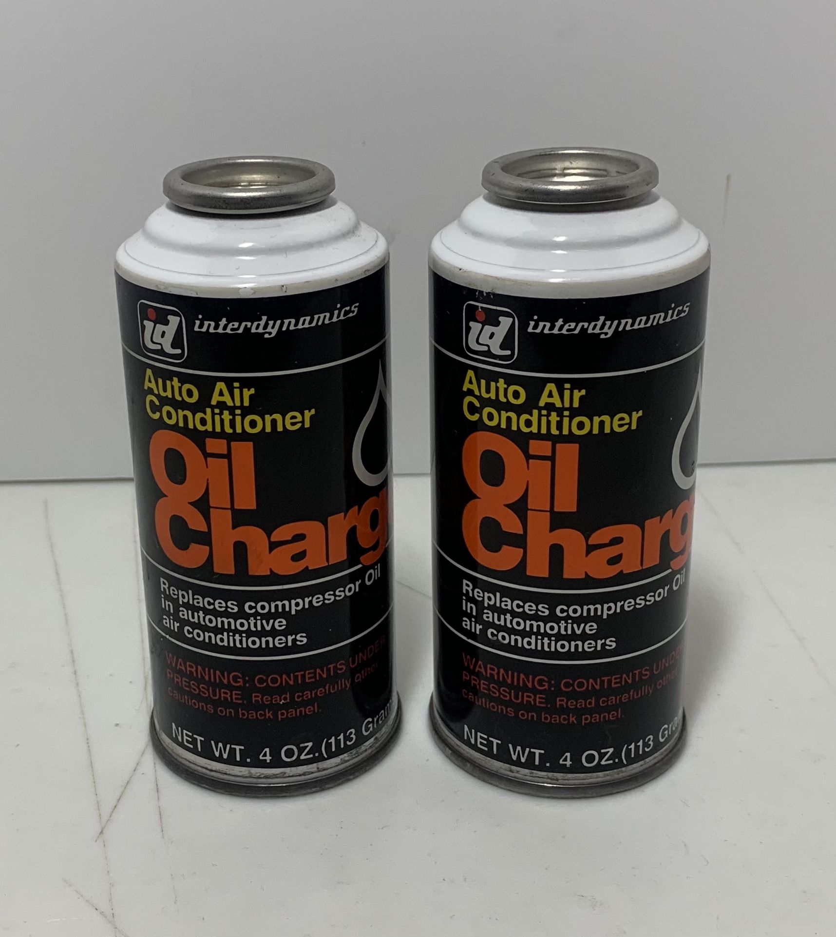 Interdynamics Auto Air Conditioner Oil Charge R12 4oz - Lot of 2