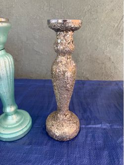 PILLAR SILVER CANDLE HOLDER