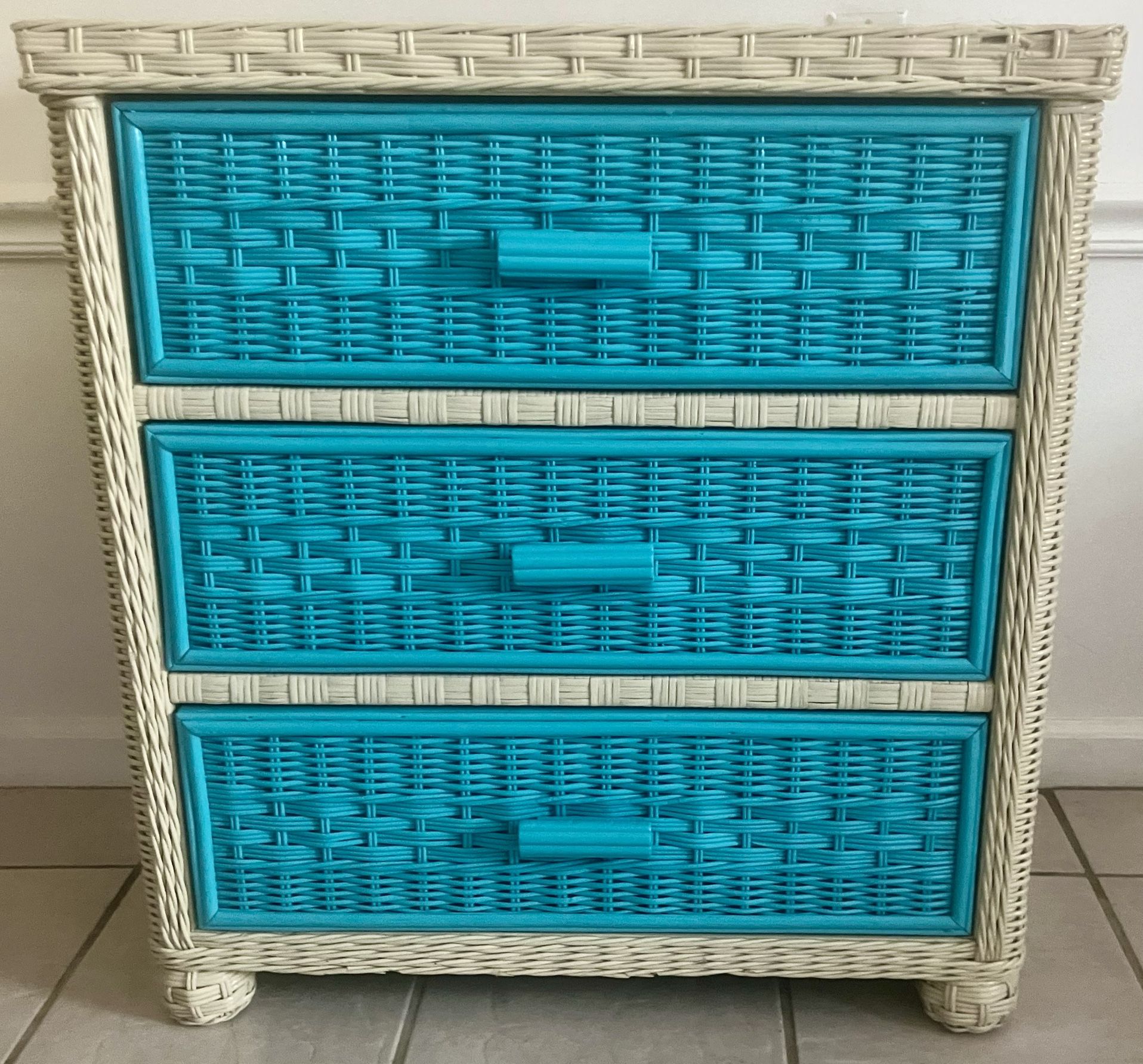 Wicker Dresser w/ 3 Drawers