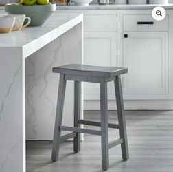 3  New in Box Arizona Saddle Counter Height Stool Gray