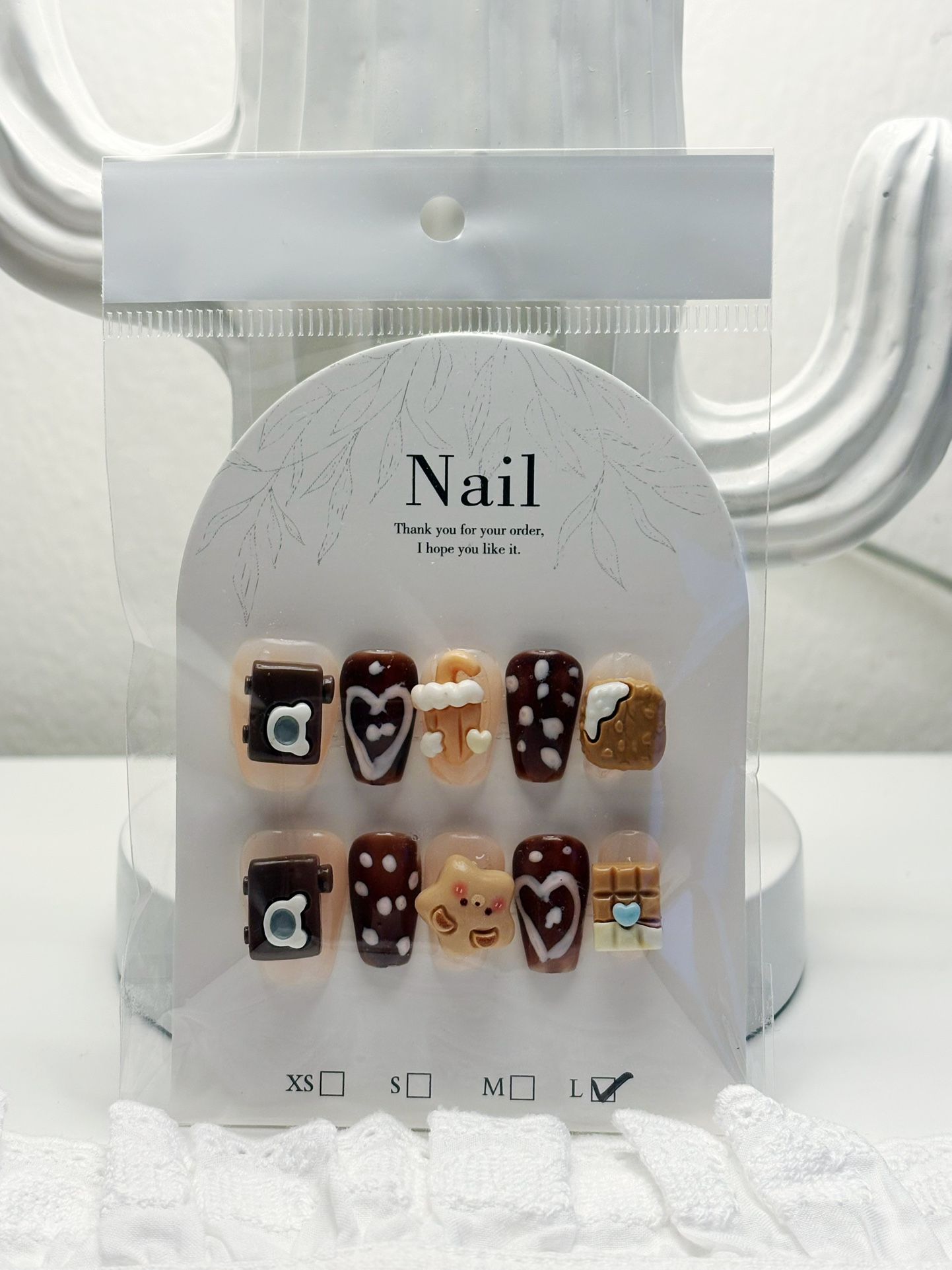 Size Large cute push on/press on nails