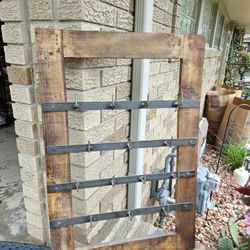 Rustic Farmhouse Wall Mug Rack. See Notes