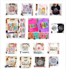 Back to School DTF T-Shirts