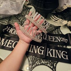 New King And Queen Crown  Sash 