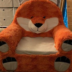 Soft Plush Fox Childrens Chair 