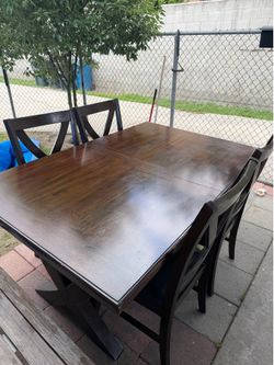 Wooden Dining Table Set 4 chairs - OBO