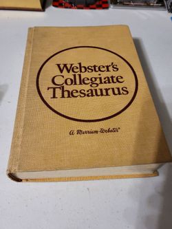 Webster's collegiate thesaurus