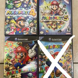 Nintendo GameCube Mario Party Games 