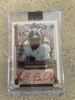 Germie Bernard 1/1 Auto