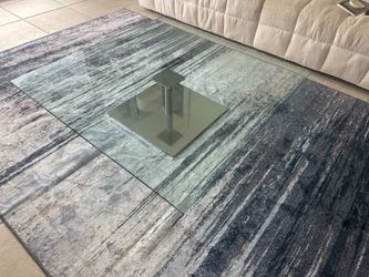 Glass coffee table