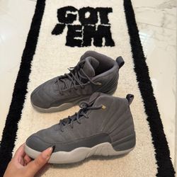 Dark Grey Jordan 12s size 3Y