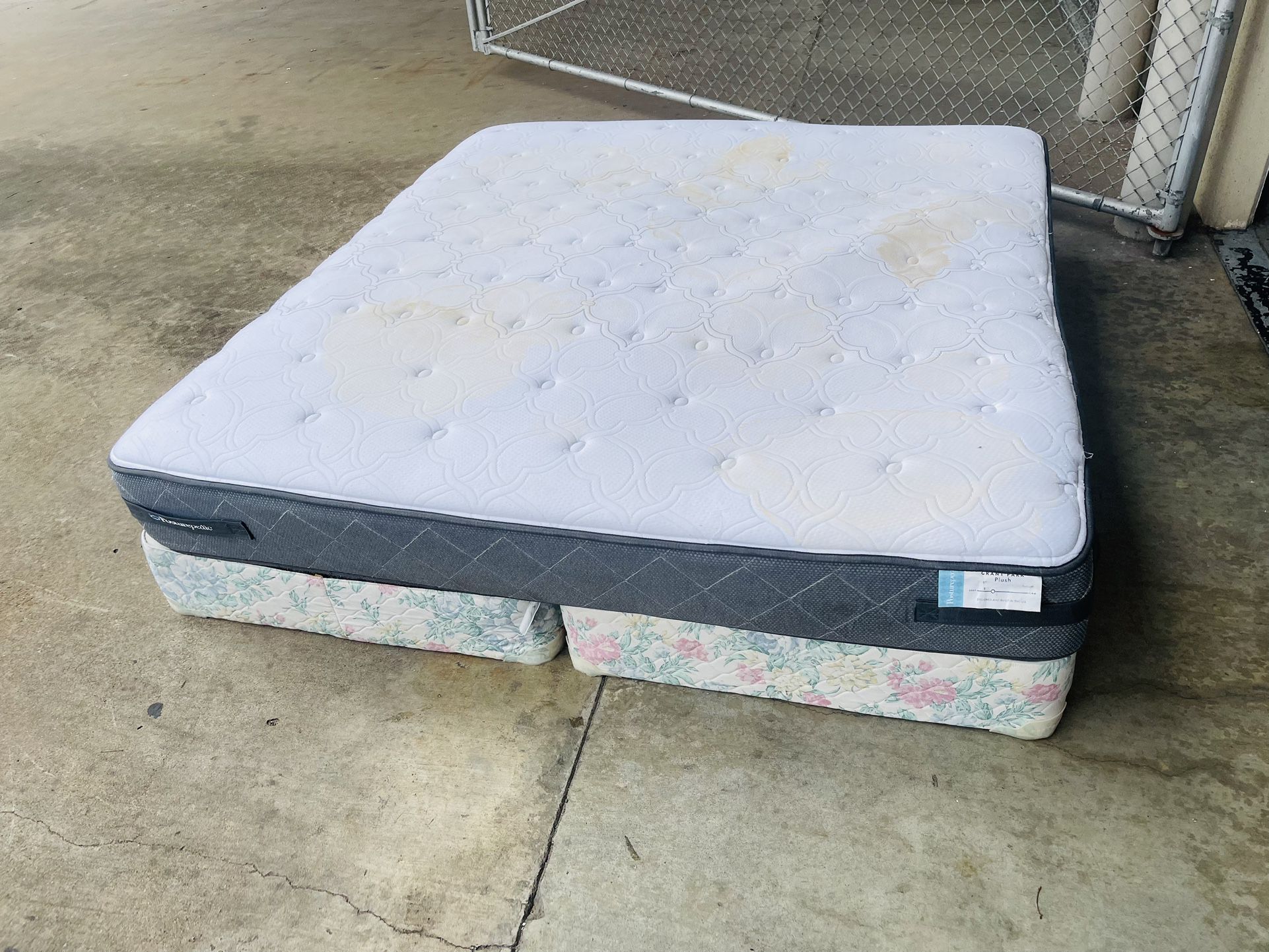 King size Sealy mattress set 🦋