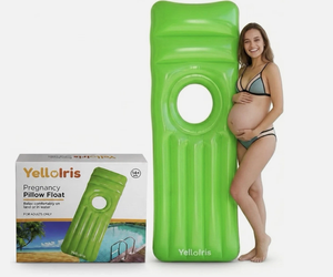Inflatable Pregnancy Pool Float/Air Mattress W/Belly Hole for Ultimate Comfort