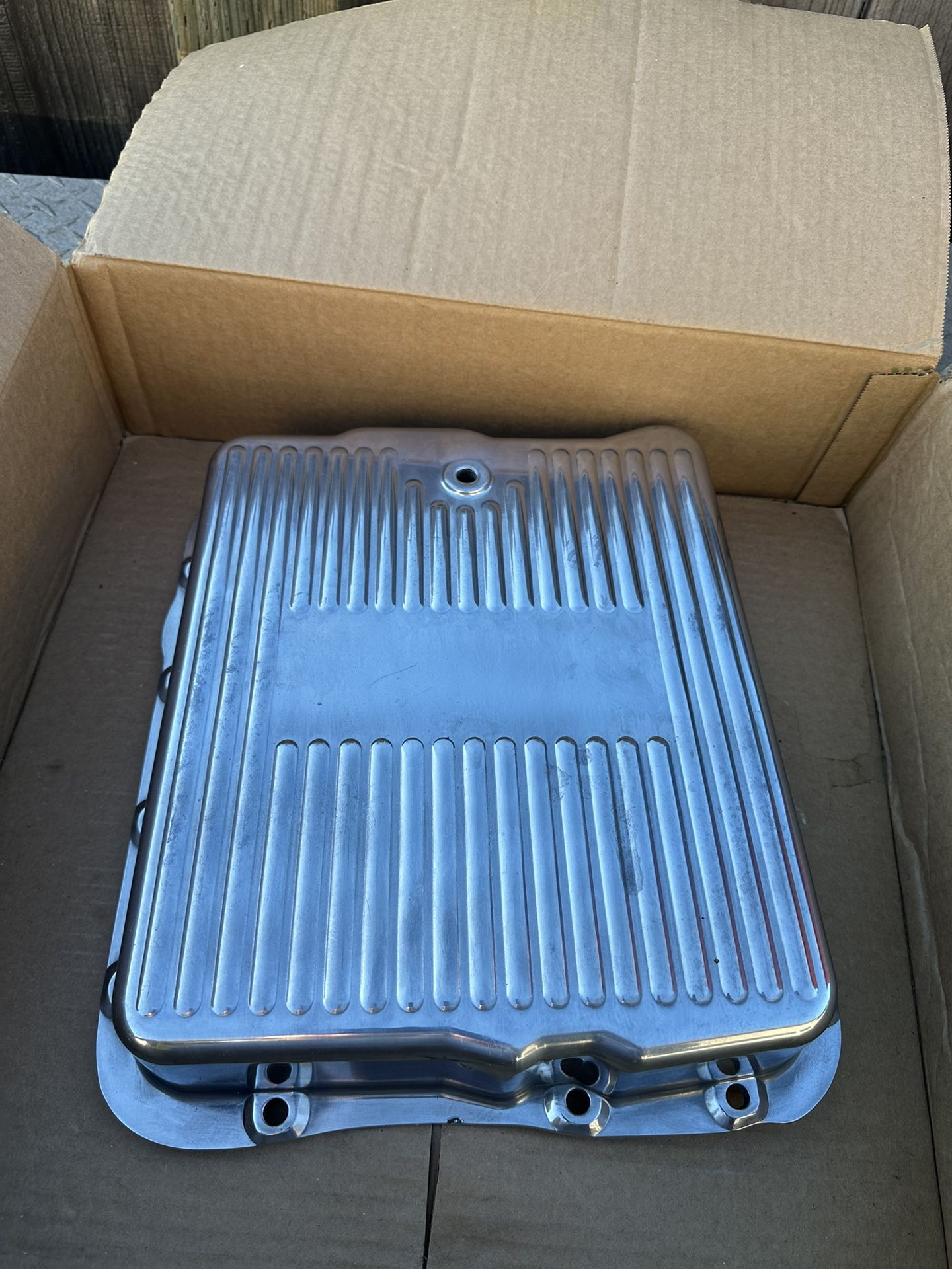 700r4 Polished Trans Pan Cover