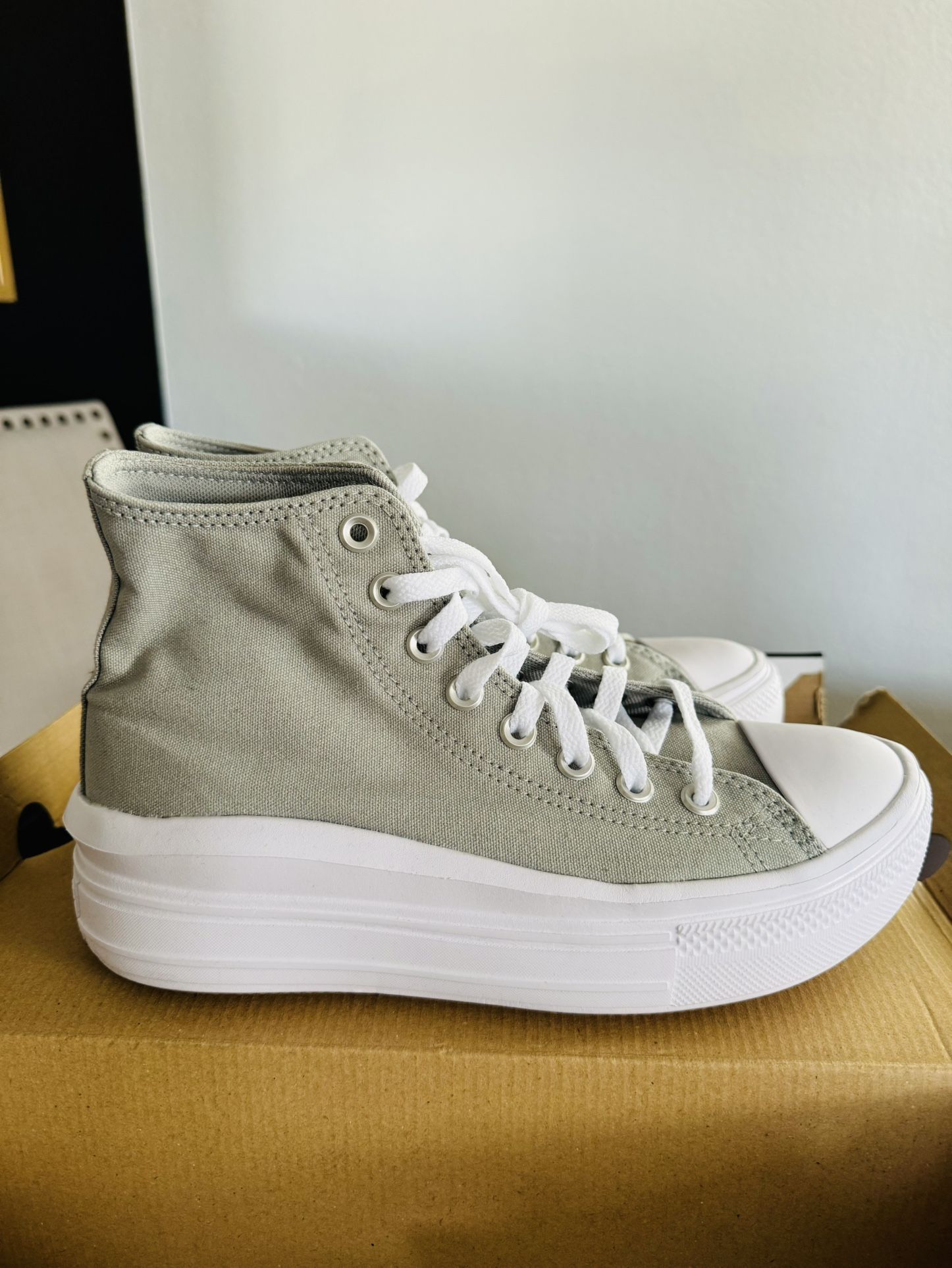 Chuck Taylor All Star Move Platform- Slate Sage (Also Posted in Black)