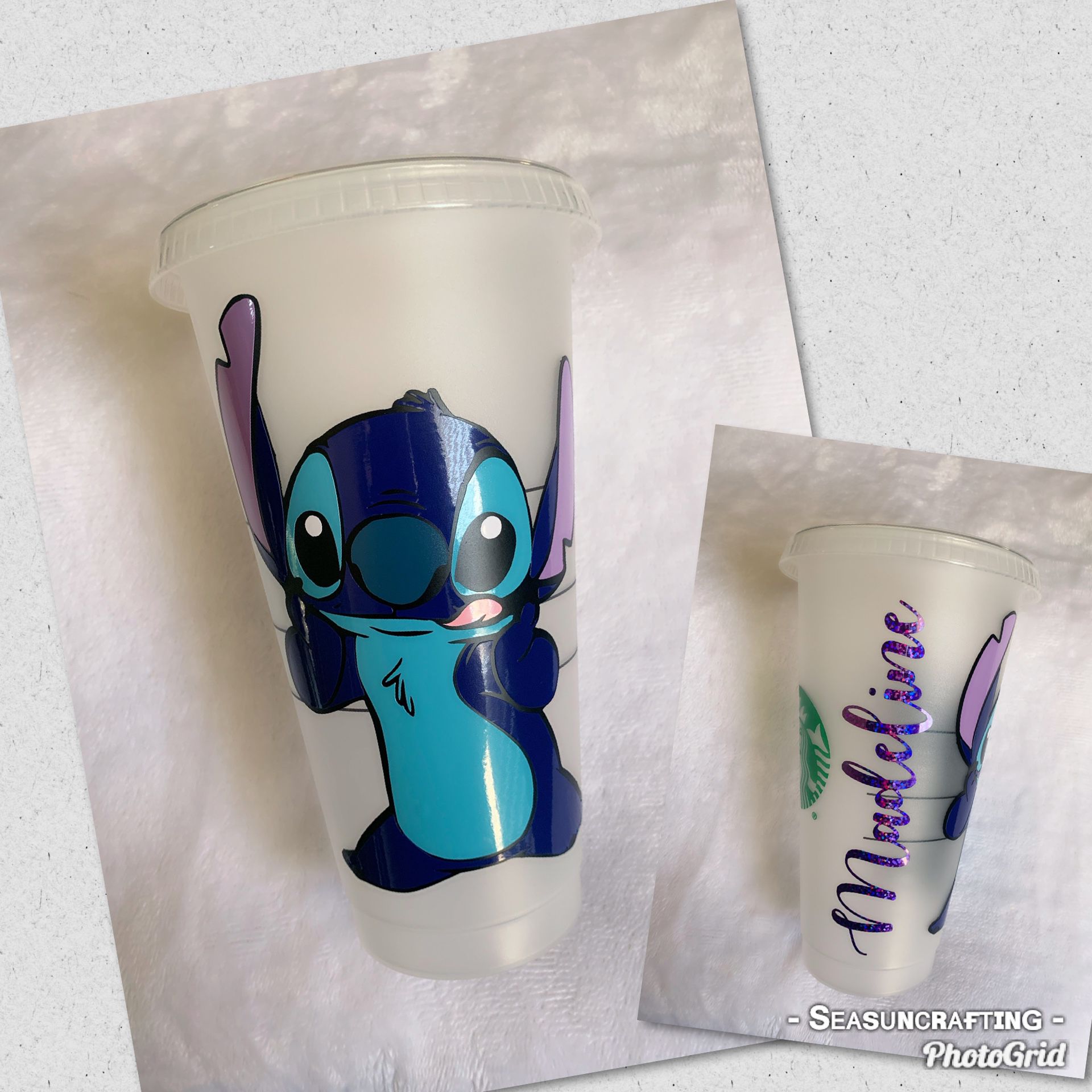 Stitch, lilo and stitch, Disney, custom made, Starbucks cups