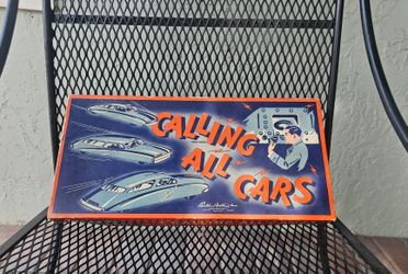 Vintage Calling All Cars Parker Brothers Vintage Board Game 